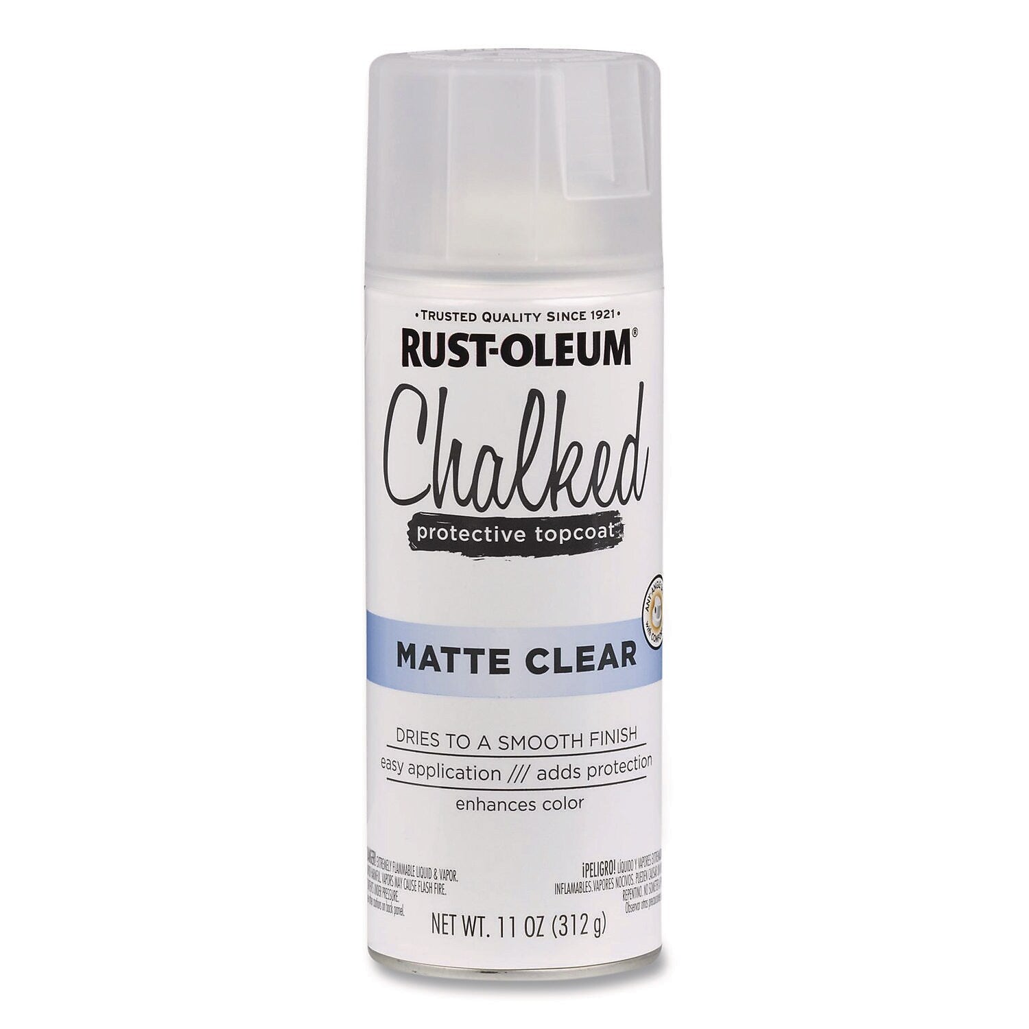 Rust-Oleum Chalked Paint, Clear, 12 oz., 6/Carton (302599)