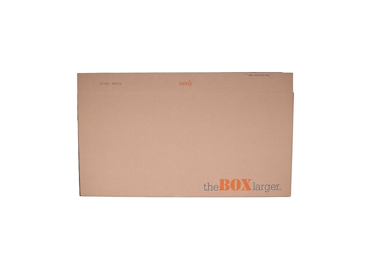 41" x 13" x 19" Heavy Duty Dual Monitor 23"-27" & Laptop Shipping Box, 275# Mullen Rated, Kraft (E05328)