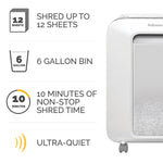 Fellowes LX200 12-Sheet Micro-Cut Shredder (5015101)