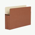 Pendaflex 30% Recycled Reinforced File Pocket, 3 1/2" Expansion, Legal Size, Brown, 25/Box (1526EOX)