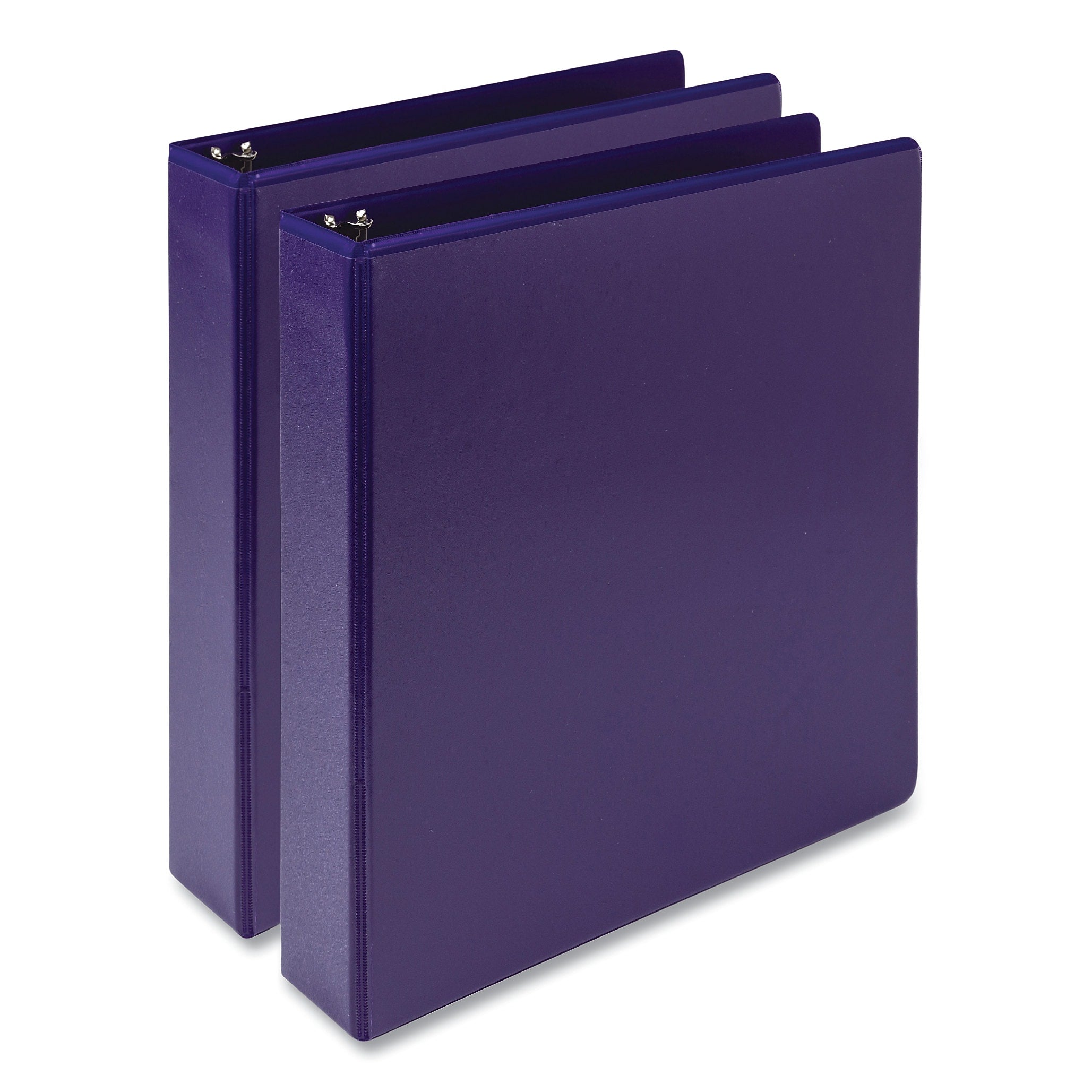 Samsill Earth's Choice 1 1/2" 3-Ring View Binders, Purple, 2/Pack (SAMMP286508)