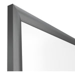 TRU RED™ Magnetic Porcelain Dry Erase Board, Gunmetal Frame, 5' x 3' (TR61186)