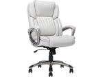 Serta Garret Ergonomic Bonded Leather Swivel Executive Chair, White (43520G)