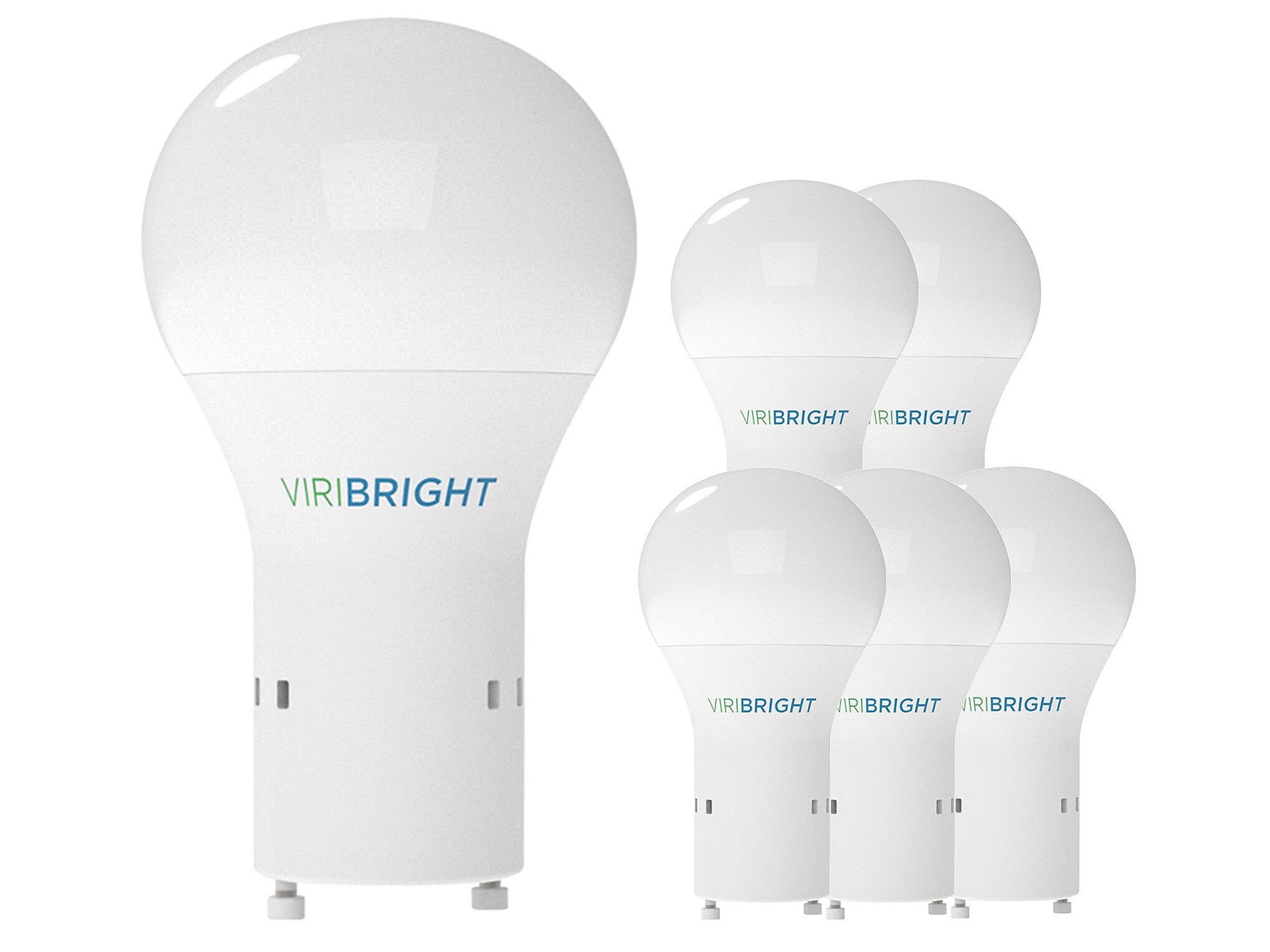 Viribright 9-Watts Cool White LED Household Bulb, 6/Pack (640336)
