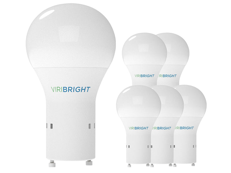 Viribright 9-Watts Cool White LED Household Bulb, 6/Pack (640336)