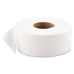 Jrt Jumbo Bath Tissue, 1-Ply, White, 9" Dia, 12 Rolls/Ct
