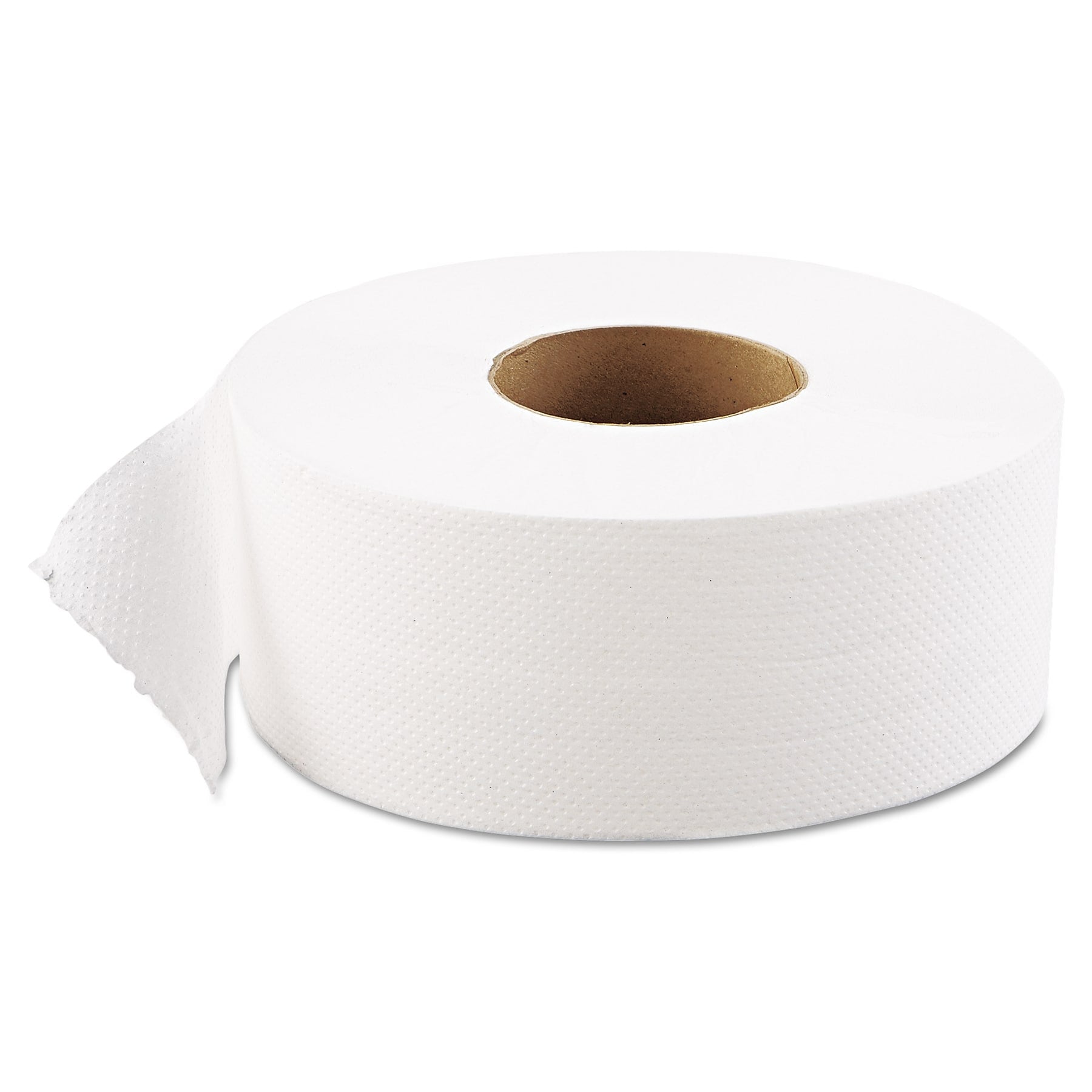 Jrt Jumbo Bath Tissue, 1-Ply, White, 9" Dia, 12 Rolls/Ct