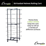 Champion Sports 56 Football Helmet Rolling Cart