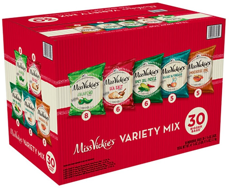 Miss Vickie's Gluten Free Variety Mix, 4.6 oz., 30 Bags/Box, 2/Boxes (FRI50235)