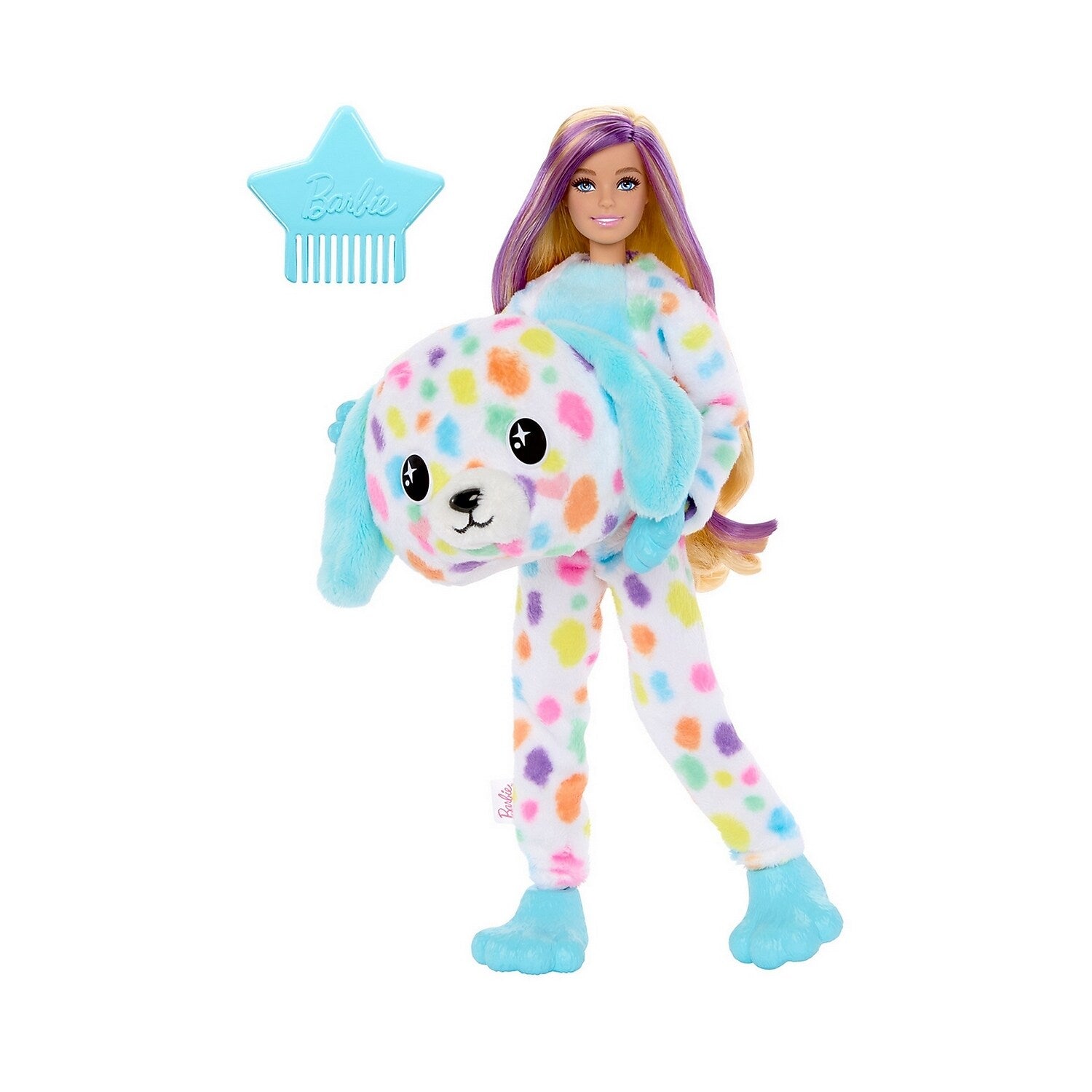 Mattel Barbie Cutie Reveal Color Dream Doll, Dalmatian Plush Costume (HRK41)