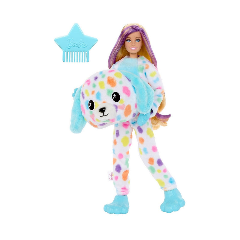Mattel Barbie Cutie Reveal Color Dream Doll, Dalmatian Plush Costume (HRK41)