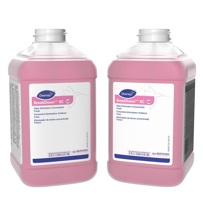 BreakDown XC 40 Odor Control for Diversey J-Fill, Fresh, 2.5 L / 2.64 U.S. Qt., 2/Carton (95773791)