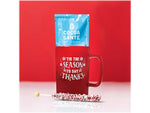 Baudville Dazzling Ombre "'Tis the Season to Say Thanks" Coffee Mug, 14 oz., Red/White (92944)
