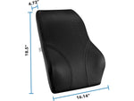 Mount-It! Ergo Collection Memory Foam Full-Back Cushion, Black (MI-1106)