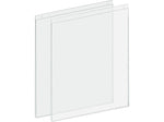 Azar Sign Holder, 17" x 22", Wall Mounted, Clear, Acrylic, 2/Pack (162728-2PK)