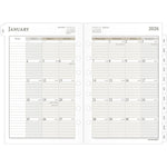 2026 AT-A-GLANCE 8.5" x 5.5" Daily & Monthly Planner Refill Pages, White/Brown (481-225A-26)