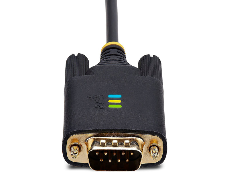 StarTech USB Type A to DB9 RS232 Adapter Cable, Male to Female, Black (1P3FFCB-USB-SERIAL)