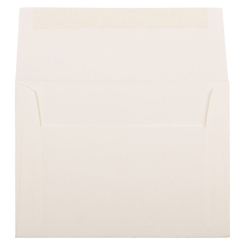 JAM Paper A6 Booklet Envelope 4 3/4" x 6 1/2", Natural Linen, 100/Pack (74083d)