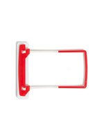 Smead U-Clip Bonded Fasteners, #1, Red/White, 100/Box (68260)