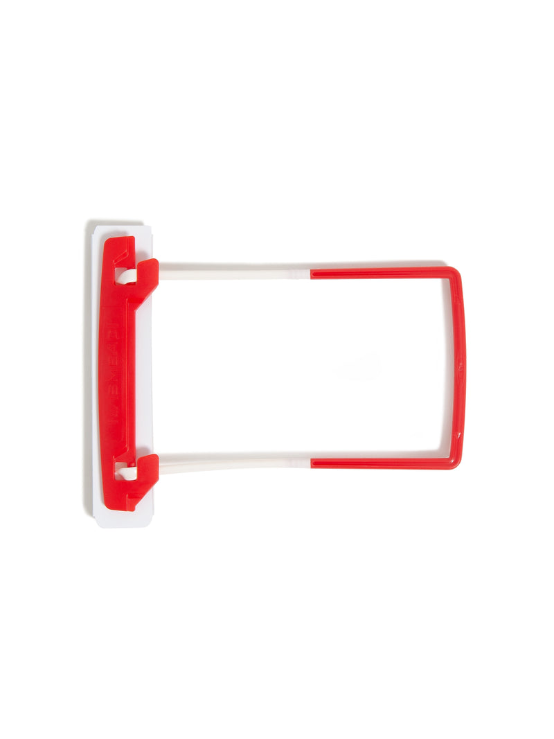 Smead U-Clip Bonded Fasteners, #1, Red/White, 100/Box (68260)