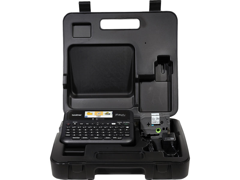 Brother P-touch Portable Label Maker, Black (PTD610BTVP)
