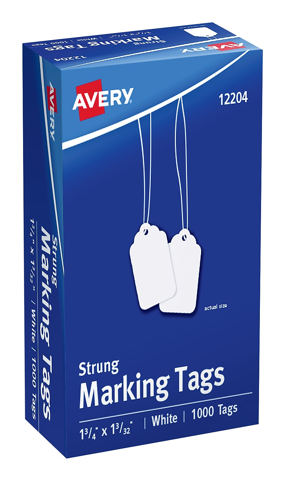 Avery  1-3/4" Marking Tags, White, 1,000/Pack (12204)