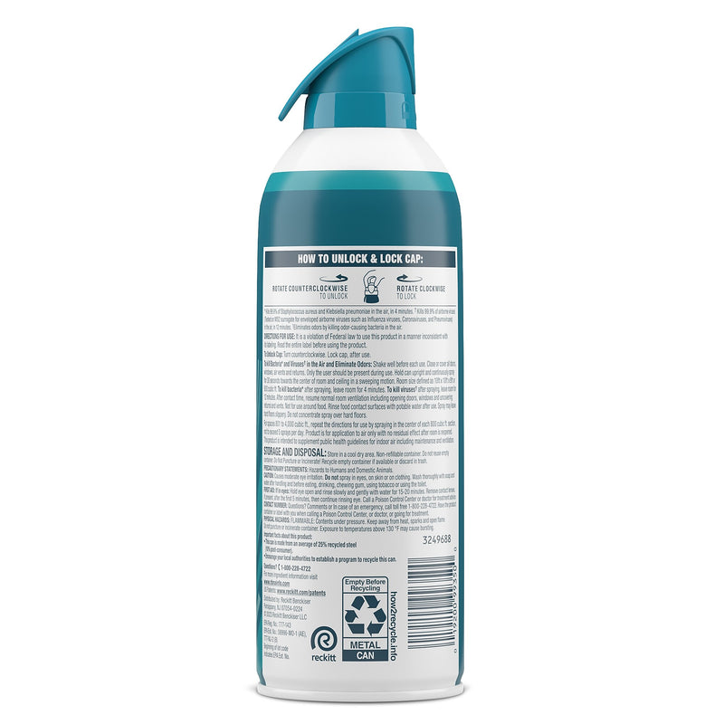 Lysol Air Sanitizer Aerosol, Simple Fresh Scent, 10. oz. (RAC99350EA)