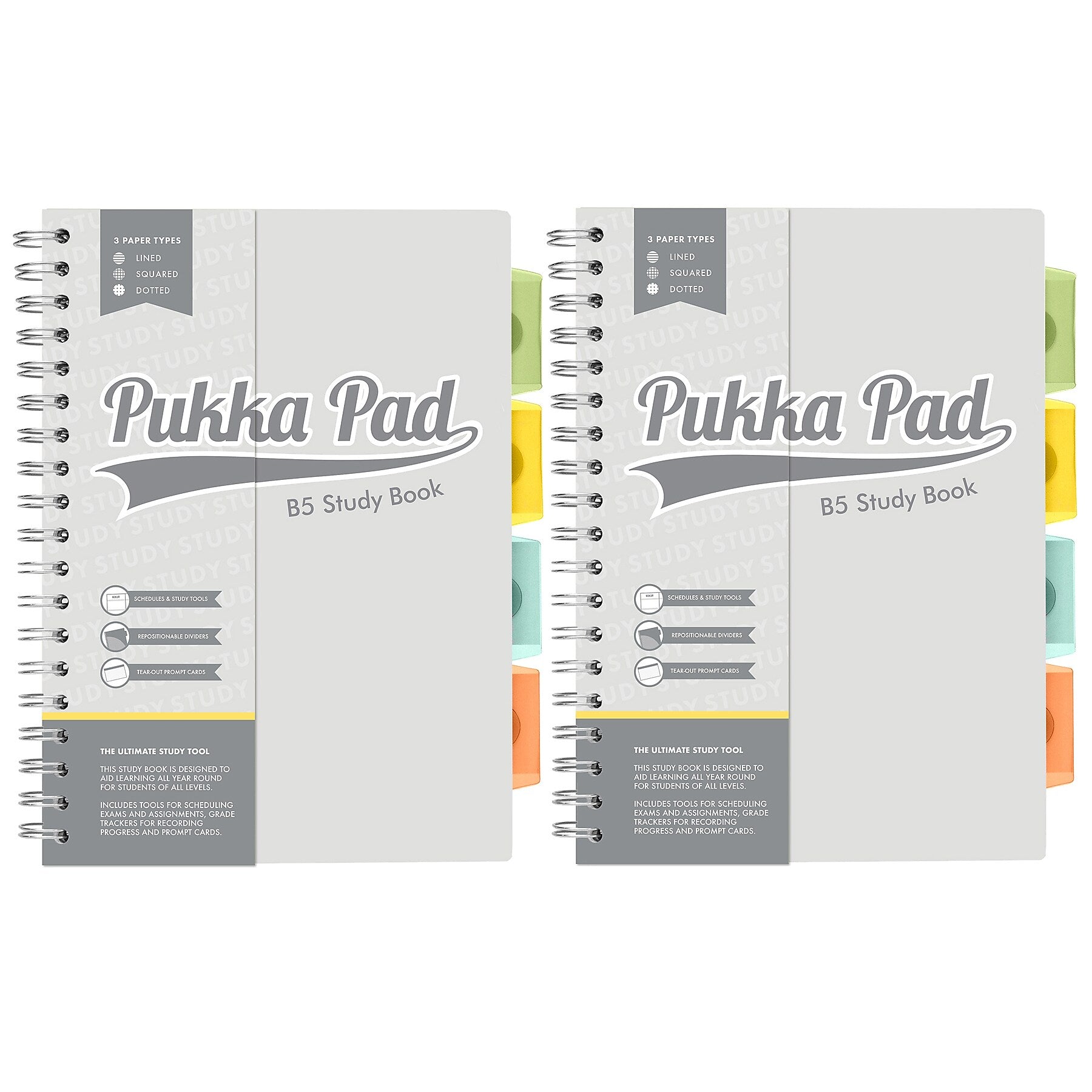 Pukka Pad Education Customizable Notebook, Multicolor, 2/Bundle (PUK9824STU-2)