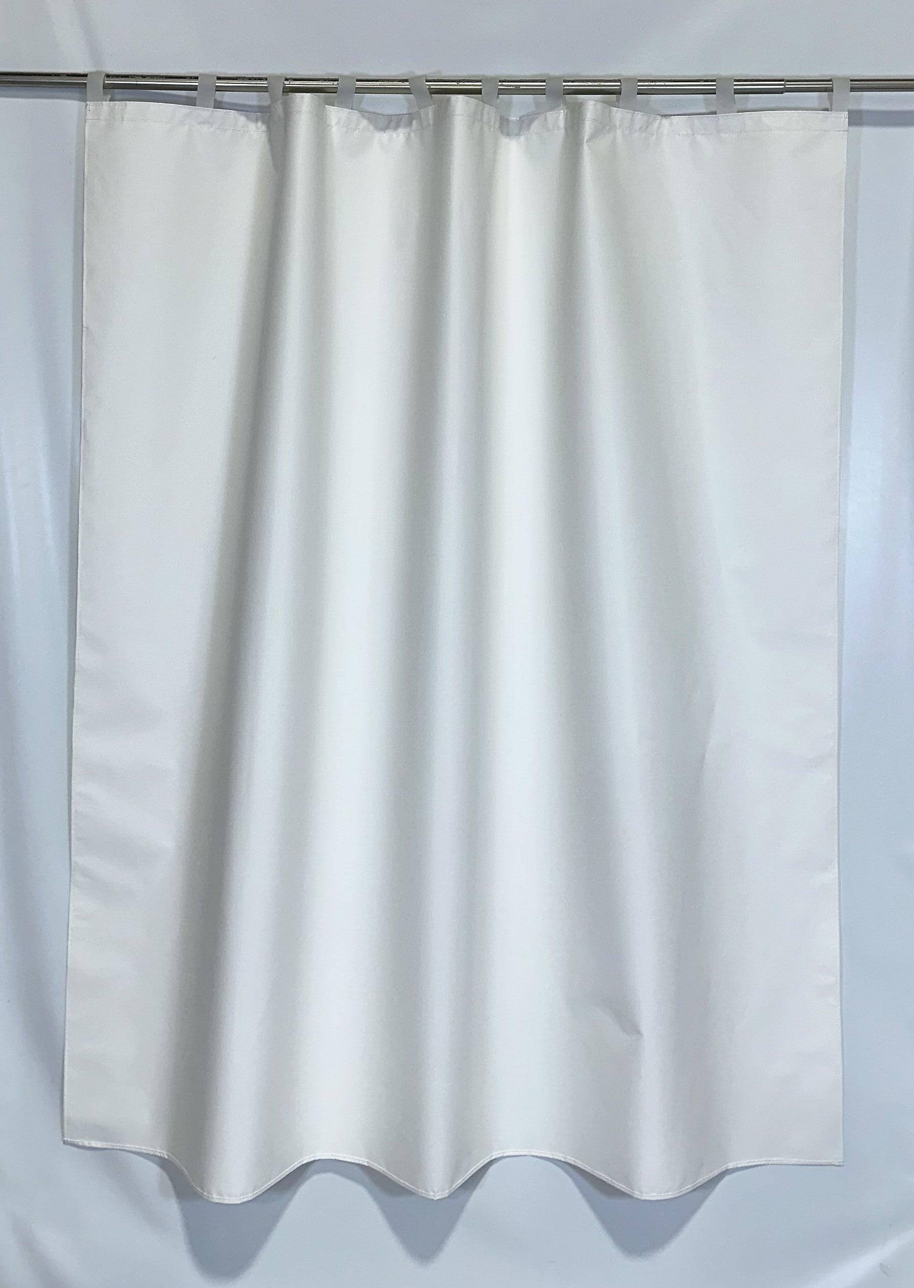 Gary Manufacturing  & Anti-Ligature 70" x 72" Vinyl Shower Curtains, Self Attaching Loops, White, 12/Case (STPSTDVL)