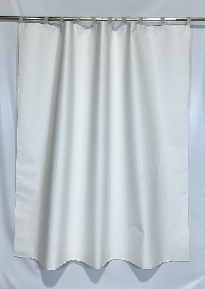 Gary Manufacturing  & Anti-Ligature 70" x 72" Vinyl Shower Curtains, Self Attaching Loops, White, 12/Case (STPSTDVL)