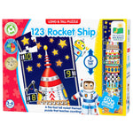 The Learning Journey 51-Piece Long & Tall Puzzles 123 Rocketship (LJI434284)
