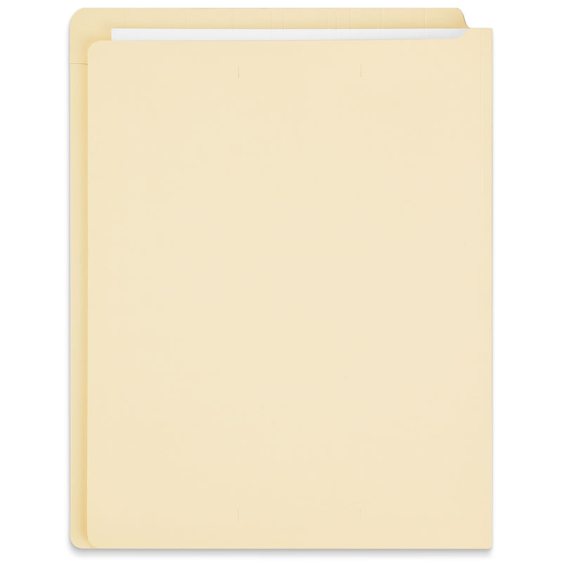 Staples End Tab File Folder, Straight Cut, Letter Size, Manila, Reinforced Tab, 100/Box (ST62568)