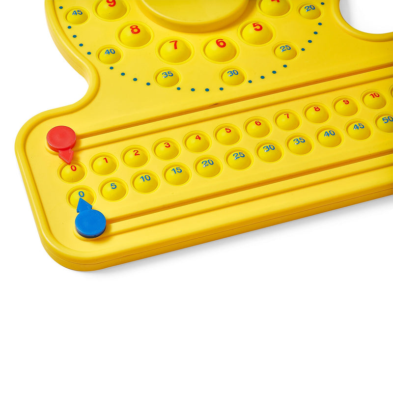 hand2mind Numberline Clock Sensory Bubble Popper, Multicolored (96991)