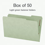 Pendaflex Pressboard Classification Folder, 2" Expansion, Legal Size, Gray Green, 25/Box (1006938)