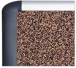 MasterVision Tech Cork Board, 72" x 48", Tan Surface, Silver/Black Aluminum Frame (BVCMVI270501)