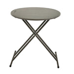 AbilityOne SKILCRAFT 24" Round Folding Table, Charcoal Gray (7110-01-702-6953)