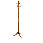 Ore International Home Decorators Collection Twist Wooden Coat Rack, Natural