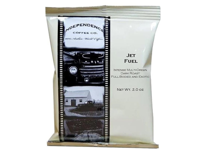 Independence Coffee Co. Jet Fuel Coffee Frac Pack, Dark Roast, 2 oz., 40/Carton (JFX.FP-2.0oz40ctbx)