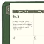 2026 AT-A-GLANCE Recycled 8.25" x 11" Weekly & Monthly Appointment Book Planner, Faux Leather Cover, Green (70-950G-60-26)