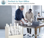 AdirOffice 21-Slot Mobile Roll File, 28.5"H x 30"W x 15.75"D, White (625-WHI-KIT1)