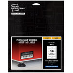 Avery PermaTrack Durable Laser Asset Tag Labels, 1-1/4" x 2-3/4", Matte White, 112 Asset Tags/Pack (61529)