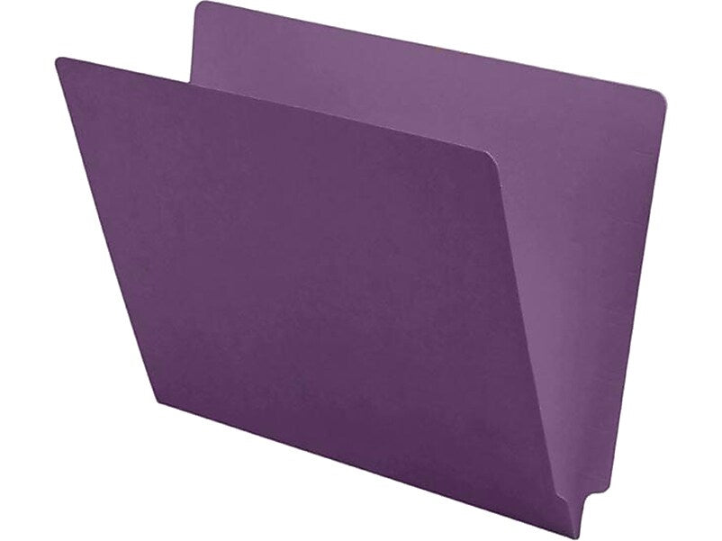 Medical Arts Press End Tab File Folder, Straight Cut, Letter-Size, Lavender, 100/Box (S-09241-LAV)