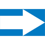 Accuform Self-Stick Pipe Marker, (ARROW-SHORT), 3/4" to 1-1/4", White/Blue (RPK769SSA)