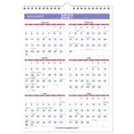 2026 AT-A-GLANCE 8" x 11" Monthly Wall Calendar, White/Purple (PM1-28-26)