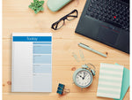 Better Office To-Do List Notepad, 7" x 10", Project-Ruled, White/Blue, 52 Sheets/Pad (25830)