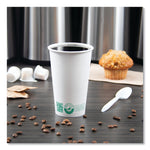 SOLO Compostable Paper Hot Cups, ProPlanet Seal, 16 oz, White/Green, 1,000/Carton