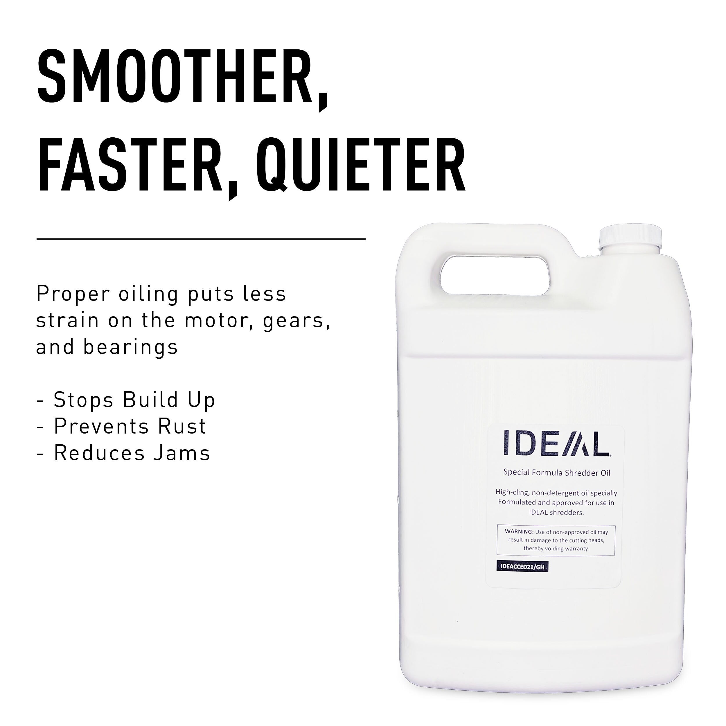 IDEAL Special Lubricating Shredder Oil, 128 oz., 4/Pack (IDEACCED21/GH)