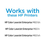 HP 654X Black High Yield Toner Cartridge, Prints Up to 20,500 Pages (CF330X)