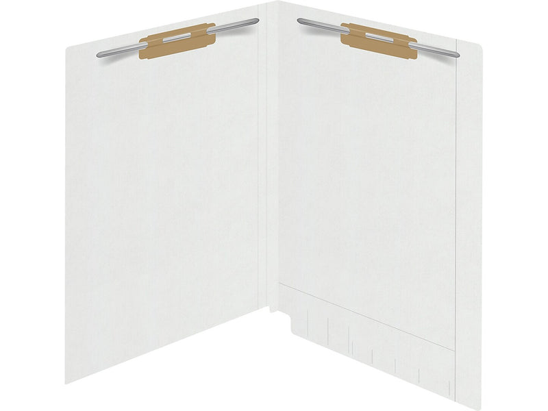 Medical Arts Press Kardex Match Reinforced End Tab File Folder, Straight Cut, Letter Size, White, 50/Box (S-09484-WHT)