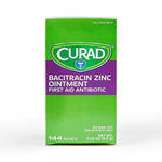 Curad Bacitracin Zinc Antibiotic Ointment, 144 Packets/Box (CUR001109Z)